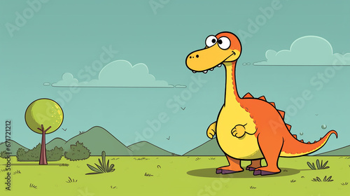 desenho de dinosauro maluco engraçado 