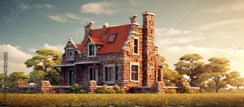 An extraordinary dwelling made of bricks