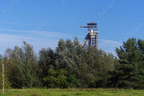 Kopalnia węgla C-Mine w Belgii w mieście Genk. Europa Zachodnia.