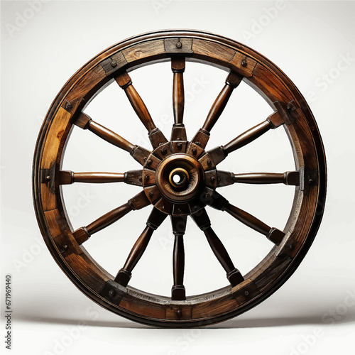 wheel old antique wooden vintage wood wagon cart rustic round retro carriage transportation country