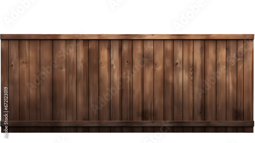 wooden fence isolated