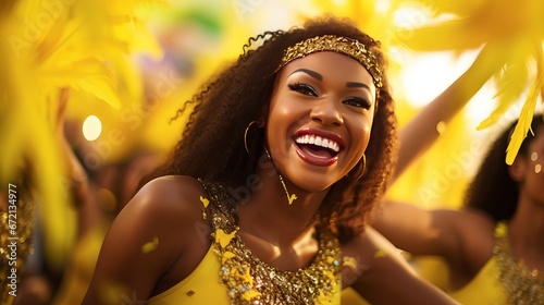 Brazilian Carnival. Gather of companions celebrating carnival party