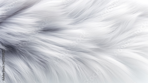 Fur grey texture. Beautiful background of modern minimalist fur background with an ombre of soft grays and crisp whites, perfect for high-fashion backgrounds. Flat lay
