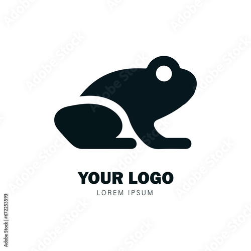 vector logo of a frog
