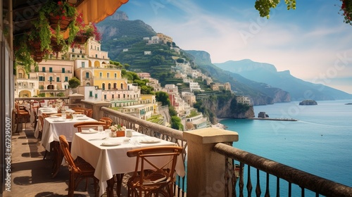 Beautiful view of Amalfi Coast, Italy 