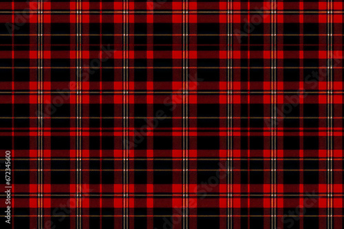 Red and black kilt pattern, repeating Scottish fabric.