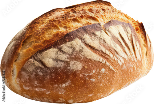 White whole loaf of bread, bakery, PNG, Transparent, isolate.