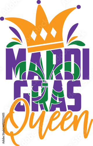 Mardi Gras Queen - Mardi Gras Illustration