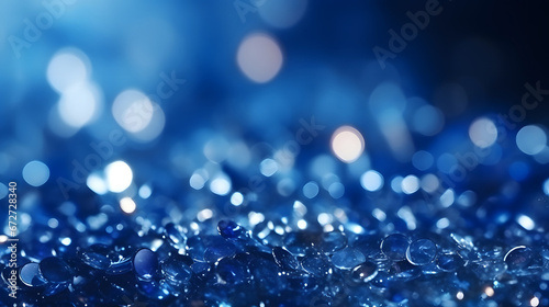 blue glitter bokeh background, defocused