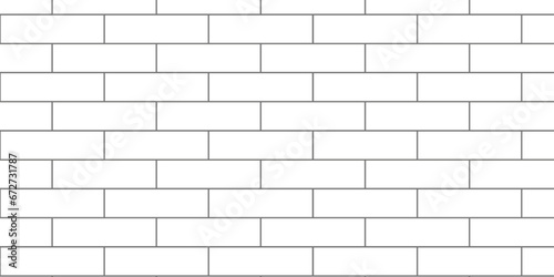 White brick wall background texture. White background solid wall brick. seamless square brick blank pattern.