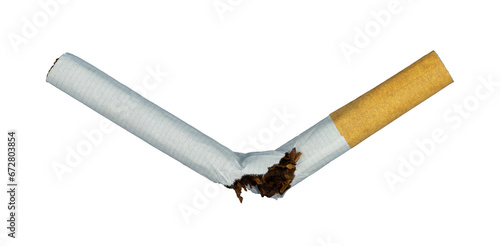 the break cigarette isolated. healthy concept element