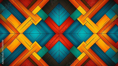 Colorful geometric ethnic pattern. Oriental, aztec and tribal traditional. seamless pattern or background banner