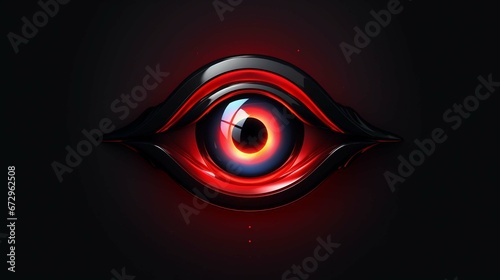 the logo is about a Pragmatic and stylized eye. generative ai