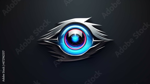 the logo is about a Pragmatic and stylized eye. generative ai