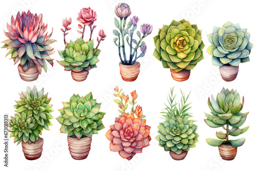 Succulent Types Set
