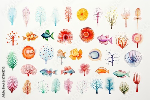 Ocean Creatures Set