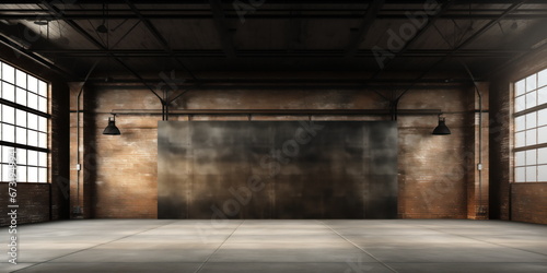 Empty event space, warehouse. 