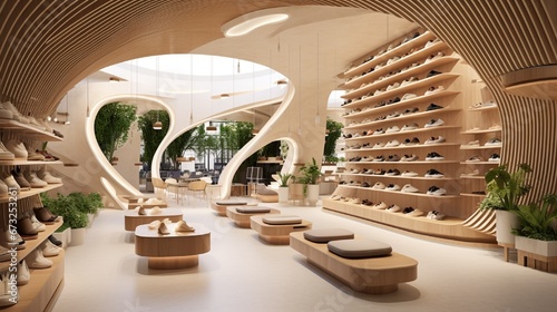 A shoe store, focused exclusively on eco-friendly materials and manufacturing processes.
