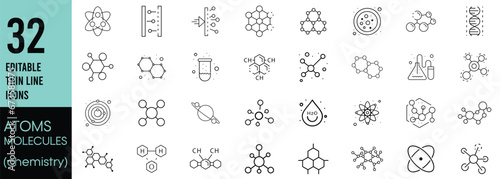 Molecule and atom set icon template color editable. Molecule pack symbol vector illustration for graphic and web design.