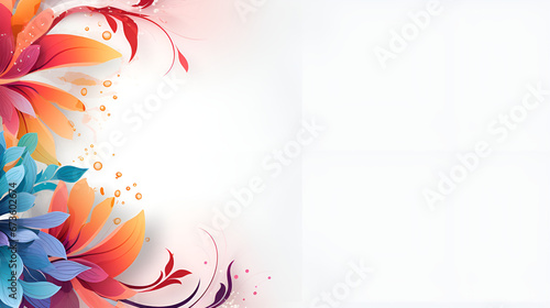  A colorful floral background with a flower,A Symphony of Colors: The Beauty of a Colorful Floral Background and Its Flower 