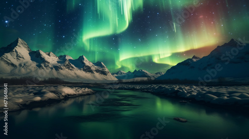 Aurora borealis Northern Lights