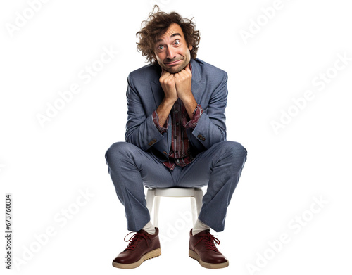 Funny actor, presenter or stand-up comedian, cut out