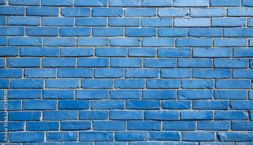 Ściana z niebieskiej cegły