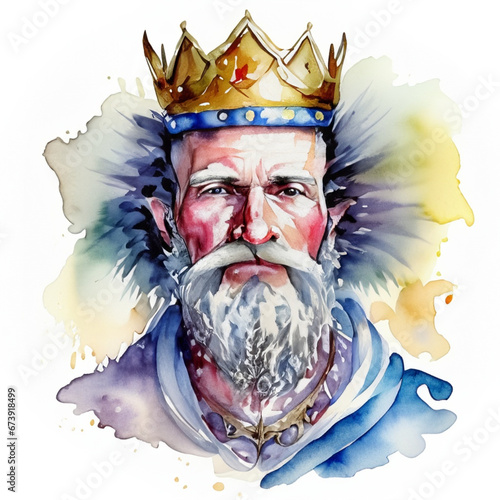 Namalowany król portret