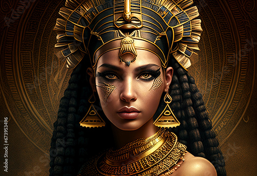 Cleopatra, queen of Egypt. AI Generated