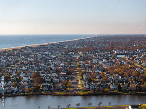 Bradley Beach NJ from an Aerial View