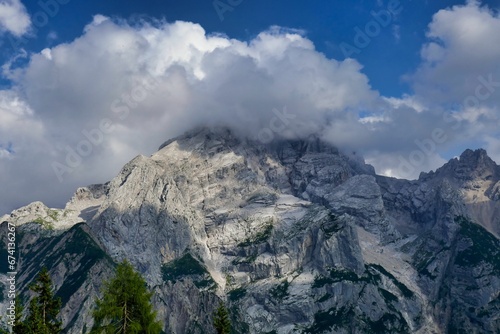 view of mountains, photo as a background , in pasubio mountains, dolomiti, alps, thiene schio vicenza, north italy