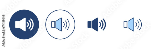 Speaker icon vector. volume sign and symbol. loudspeaker icon. sound symbol