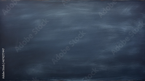 background blackboard , empty blank dark blue indigo, back to school with a copy of the space chalk board