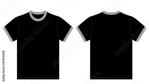 Vector apparel mockup ringer t-shirt
