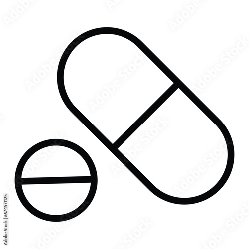 Pill capsule icon design, illustration design 
