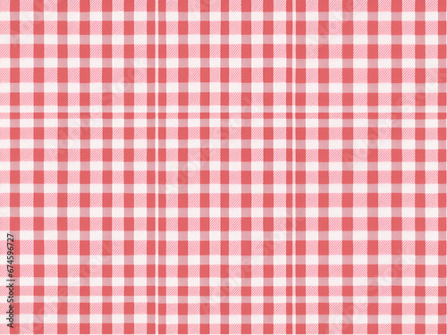 minimal red gingham fabric seamless pattern background