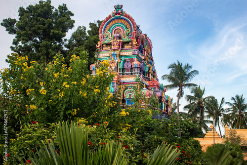 One of the towers of Sri Panduranga Swamy Temple, Thennangur, Tamil Nadu, India