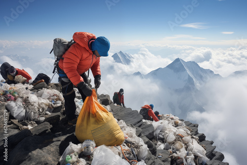 garbage collection in the mountains