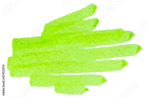 Transparent png of Stroke drawn with green marker 