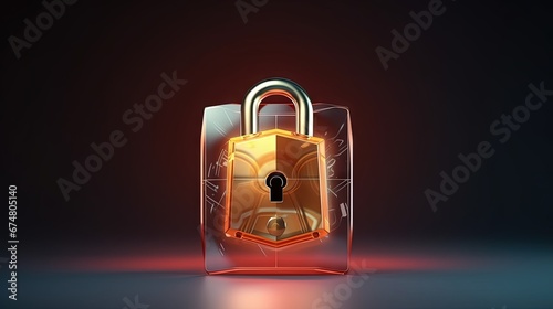 Data Protection Day illustration. Secure computer illustration. Unlocked lock icon. Data Privacy Day illustration. Important day