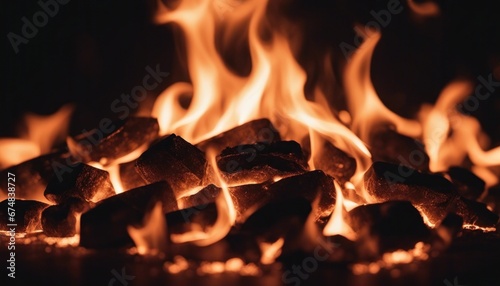 fire in the fireplace, overlay