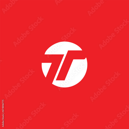 letters tt text logo design vector format