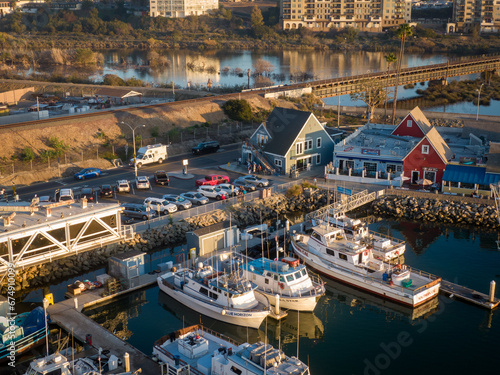 Oceanside, California Harbor By Drone