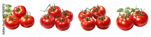 Tomatos Hyperrealistic Highly Detailed Isolated On Transparent Background Png File