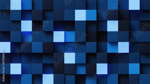 Stunning abstract pattern featuring a dark blue and white rectangles
