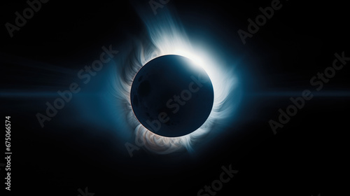 Solar Eclipse Corona Light Effect