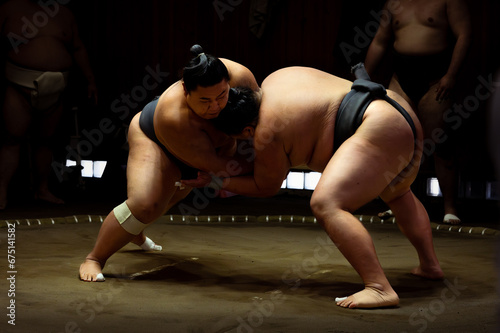 Sumo Sport man On the final round day of Japan Sumo Tournament competition, Tokyo