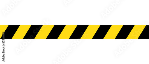 Warning or Caution Tape Isolated on White
