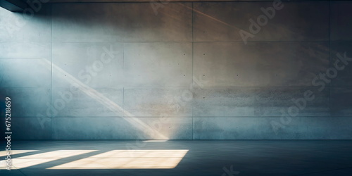 abstract architectural background capturing the interplay of light and shadow on a stark concrete wall