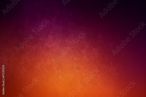 Dark purple orange gradient background, glowing light, noisy grain texture. Generative AI